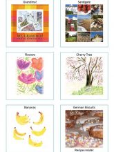 Set of six cards