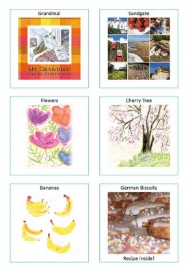Set of six cards